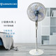 艾美特（AIRMATE）艾美特落地扇家用立式升降定時(shí)搖頭電扇學(xué)生宿舍16大風(fēng)量淺灰色臺立扇電風(fēng)扇 淺灰色