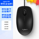 羅技（Logitech）M91P 企業(yè)級有線辦公鼠標(biāo)（M90鼠標(biāo)造型）電腦筆記本家用鼠標(biāo) 左右手通用對稱鼠標(biāo) 黑色
