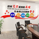 秋梔勵志亞克力團(tuán)隊標(biāo)語墻貼公司企業(yè)文化背景墻辦公室裝飾立體墻貼畫 大號：長220cm  寬77cm