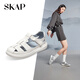 圣伽步（SKAP）涼鞋女士夏季運動(dòng)透氣包頭沙灘鞋 白色 37