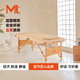 Mt折疊按摩床美容床便攜拉伸床按摩美容中醫針灸理療床家用推拿床 拉菲184*71cm米黃色+方形枕-新款