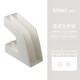 日本SONIC索尼克文件架彩色桌面資料整理學(xué)生書(shū)架辦公立式雜志架塑料活動(dòng)調節擱板加厚文件收納置物架 白色