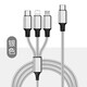 aprilbuy三個(gè)頭充電線(xiàn)2024款奧迪A4L車(chē)載type c接口A(yíng)6L轉換器A8L轉接頭多頭數據線(xiàn)配件連接線(xiàn)華為蘋(píng)果手機 銀色-三合一車(chē)載充電線(xiàn) 1.25m