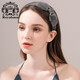 皇家莎莎發(fā)飾韓國頭飾發(fā)箍女壓發(fā)卡蝴蝶發(fā)帶盤(pán)發(fā)寬邊頭箍頭花 灰色GA