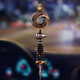 卡麗蒂汽車(chē)掛件黑曜石車(chē)載后視鏡裝飾用品出入平安符車(chē)內吊墜高檔男女 祈時(shí)來(lái)運轉-葫蘆-黑瑪瑙串珠