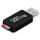 趣器屋TF讀卡器usb2.0高速讀取TF卡內存卡迷你便攜電腦車(chē)載音響讀卡器 TF單口讀卡器黑色 一個(gè)裝