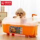 愛(ài)麗思IRIS 狗狗洗澡盆愛(ài)麗思寵物浴缸狗浴盆貓貓咪泡澡桶泰迪洗澡桶 大號橙色（身長(cháng)55cm內愛(ài)寵適用）