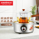 金灶（KAMJOVE）電陶爐煮茶專(zhuān)用 旋鈕無(wú)極調控燒水圍爐煮茶器煮茶爐不挑鍋具茶爐 不銹鋼色 CH-200A單爐