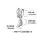 左歐（Zuoou）s925純銀吊墜扣頭佛玉佛公金佛翡翠夾扣玉扣連接扣項(xiàng)鏈空托配件 銀色