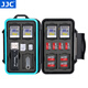 JJC 多功能存儲卡盒 附USB 3.0高速讀卡器 TF卡 SD卡 內存卡盒 SIM 手機電話(huà)卡保護收納包 中號 收納7SD+16TF+4手機卡 配讀卡器