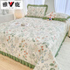 雅鹿全棉床單單件加厚夾棉床蓋韓版公主風(fēng)純棉榻榻米防滑炕單四季通用 瑞麗-綠【全棉夾棉 四季通用】 單床蓋150*230cm【適合1.2m床】