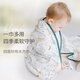 nest designs嬰兒春秋新品竹棉四層紗布被子毯子新生兒薄空調被蓋毯包被 初雪143*180cm