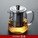 加厚公道杯玻璃耐熱過(guò)濾功夫茶具配件茶海分茶器茶漏套裝大泡茶壺 直身泡茶杯 550ml 1只