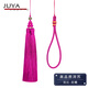 JUYA俊雅雙穗流蘇單穗流蘇古風(fēng)創(chuàng  )意手工DIY含掛繩長(cháng)流蘇衍紙配件蓮花 玫紅色雙穗流蘇