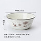 【官方品質(zhì)】芙蓉搪瓷盆攪拌碗搪瓷碗保鮮盆和面盆拌餡盆老式鐵瓷碗帶蓋 18cm隨風(fēng)飄揚攪拌碗加厚款 重240-270克