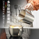 三洽（SANQIA） 304不銹鋼量杯帶刻度手柄家用餐廳大容量計量杯烘焙工具量水奶杯 1200ml刻度量杯
