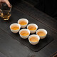 蘇氏陶瓷（SUSHI CERAMICS）羊脂玉白瓷功夫茶杯陶瓷品茗杯6個(gè)裝（促銷(xiāo)簡(jiǎn)裝）德化家用小茶杯