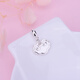 末言雨祥云鎖如意鎖寶寶新生賀禮s925銀 飾品diy配件項鏈手鏈吊墜  白銀-小號一個(gè)