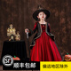 小咔衣濃萬(wàn)圣節兒童服裝吸血鬼恐怖女童女孩cosplay女巫婆長(cháng)袖演出服秋季 萬(wàn)圣節M(mǎn)1025(隨機帽子+披風(fēng)） 110