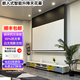 視覺貓 投影幕布電動嵌入式天花幕布隱藏式智能語音升降家用客廳臥室天花板吊裝電動幕高清抗光屏幕 智能語音升降 白玻纖【直邊款】 110英寸【包安裝】