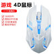 DCOMA競(jìng)技游戲鼠標(biāo)USB靜音鼠電競(jìng)吃雞辦公家用臺(tái)式機(jī)筆記本發(fā)光有線電競(jìng)游戲絕地吃雞機(jī)械鼠標(biāo) G100高貴白有線鼠標(biāo)