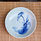 LICHEN 手繪菜盤子中國(guó)風(fēng)復(fù)古做舊陶瓷餐具碟子 景德鎮(zhèn)釉下彩高溫白瓷 天青7英寸 1個(gè) 17.8cm