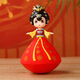 燕云州大唐不夜城不倒翁西安文創(chuàng)紀念品人偶手辦娃娃擺件卡通創(chuàng)意家居 小號秋紅色