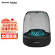 哈曼卡頓（Harman/Kardon）Aura Studio4 音樂(lè)琉璃四代4代 360°環(huán)繞立體聲 菱形氛圍燈效 桌面藍(lán)牙音箱 黑色