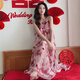 帛雷斯諾晨袍新娘新中式大碼掛脖新娘結(jié)婚婚禮花間晨袍拍照高級小眾連衣裙 圖片色 L