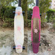 ZBOARDS 木毒長板女子初學者舞板代步全能板平花入門滑板長板專業(yè)級滑板 113cm 雅典娜 粉橋 黑輪
