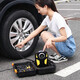 Wabbprzz車(chē)載微型充氣泵12v金屬小車(chē)電動(dòng)打氣泵便攜式汽車(chē)用輪胎加氣泵 隨途ST-5002【數(shù)顯款】