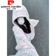 皮爾卡丹（pierre cardin）彩虹條紋2025新款女連帽針織開(kāi)衫外套春秋寬松慵懶風(fēng)秋冬毛衣 粉色 S 建議75-95斤