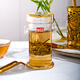 高斯耐熱玻璃雙耳杯22K真金紅茶杯玻璃過(guò)濾內膽功夫茶杯泡茶杯 雙耳杯