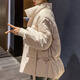 托瑪菲 冬裝米白色棉服女短款冬裝時尚冬季小個子棉衣外套港風(fēng)百搭棉襖女學(xué)生韓版寬松 優(yōu)雅-米白(加厚) M 105-117斤
