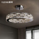 玥梵YUEFAN現代簡(jiǎn)約臥室吸頂燈輕奢大氣房間燈水晶主臥客廳吸頂燈 66W 15㎡內適用 640lm 直徑60cm