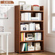 絲竹閣書(shū)架置物架楠竹多層客廳臥室收納貨架省空間書(shū)柜學(xué)生防塵落地家用 （茶色）五層70