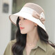香雪羽秀（xiangxueyuxiu）日本和紙防曬帽子女防紫外線(xiàn)遮陽(yáng)帽女夏季漁夫帽出游新款太陽(yáng)帽女 卡其色 56-58cm