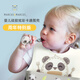 MARCUS&MARCUSmarcus寬闊覆蓋繽果硅膠圍兜 新款飯兜 防水嬰兒圍嘴口水巾 熊貓款