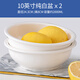 富彩陶瓷大碗湯盆大號家用湯古創(chuàng  )意加厚特大號拉面碗和面盆拌餡大湯碗 純白款10英寸大盆2個(gè)【2000ML】