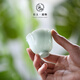 陶云尚陶瓷茶杯德化白瓷手工品茗杯薄胎茶盞功夫小茶杯茶具單杯茶碗杯子 影青鈴蘭杯