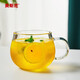 美斯尼 玻璃杯家用水杯涼白開(kāi)水杯辦公家用茶杯玻璃飲料果汁杯牛奶杯 蜜蜂直飲杯單支