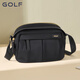 高爾夫（GOLF）斜挎包女防潑水單肩包女時(shí)尚包包女包通勤小包手機包 赫本黑