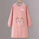 蔚奇圍裙廚房家用2024新款做飯防水防油罩衣女高級感年輕款圍腰燈芯絨 粉色 1條 [9014]長(cháng)袖/燈芯絨