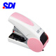 手牌（SDI） 省力按鍵式訂書機(jī) 1113C平釘10號迷你型小號訂書器 辦公用省力釘書機(jī) 可訂30張 1113C粉色一個