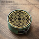 唐豐（TANGFENG）蠟燭煮茶爐花茶壺養生壺加熱底座溫茶爐溫茶器保溫烤茶器熱茶燭臺 圓形青綠燭臺