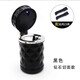 潤群汽車(chē)車(chē)載煙灰缸創(chuàng  )意個(gè)性有蓋出風(fēng)口懸掛式車(chē)內帶蓋LED燈車(chē)用煙缸 黑色-鉆石切面款