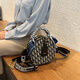 ESDS香港品牌真皮女包包2025新款小眾高級(jí)感刺繡鏈條小圓包時(shí)尚斜挎包 藍(lán)色（專(zhuān)柜禮盒套裝）