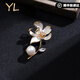 COISEE.YL蓮花胸針女胸花大氣百搭森系小眾設(shè)計(jì)輕奢高檔西裝配飾個(gè)性 蓮花胸針