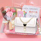 奈佰琪 實(shí)用生日禮物女士包包女包時(shí)尚斜挎包百搭單肩包小方包 送女友 2993米白色 禮盒裝+玫瑰花+小熊