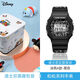 巧刻 Disney米奇小方塊手表女款學(xué)生兒童多功能運動(dòng)防水夜光電子表男 【迪士尼正版】涂鴉A款-黑色